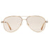 Jimmy Choo Pink Lens Sansa Gold Sunglasses
